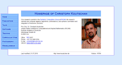 Desktop Screenshot of koutschan.de